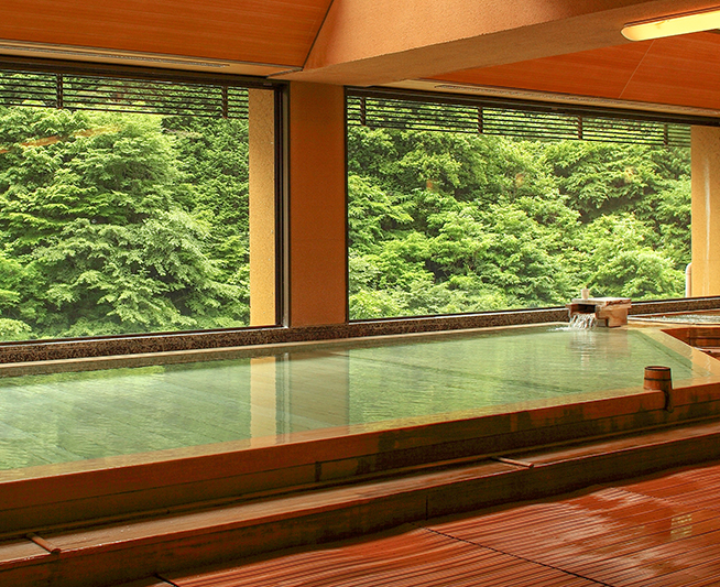 西山温泉 慶雲館 — 山梨・早川町湯島 · 6つの自家源泉と多様な浴槽深度設計