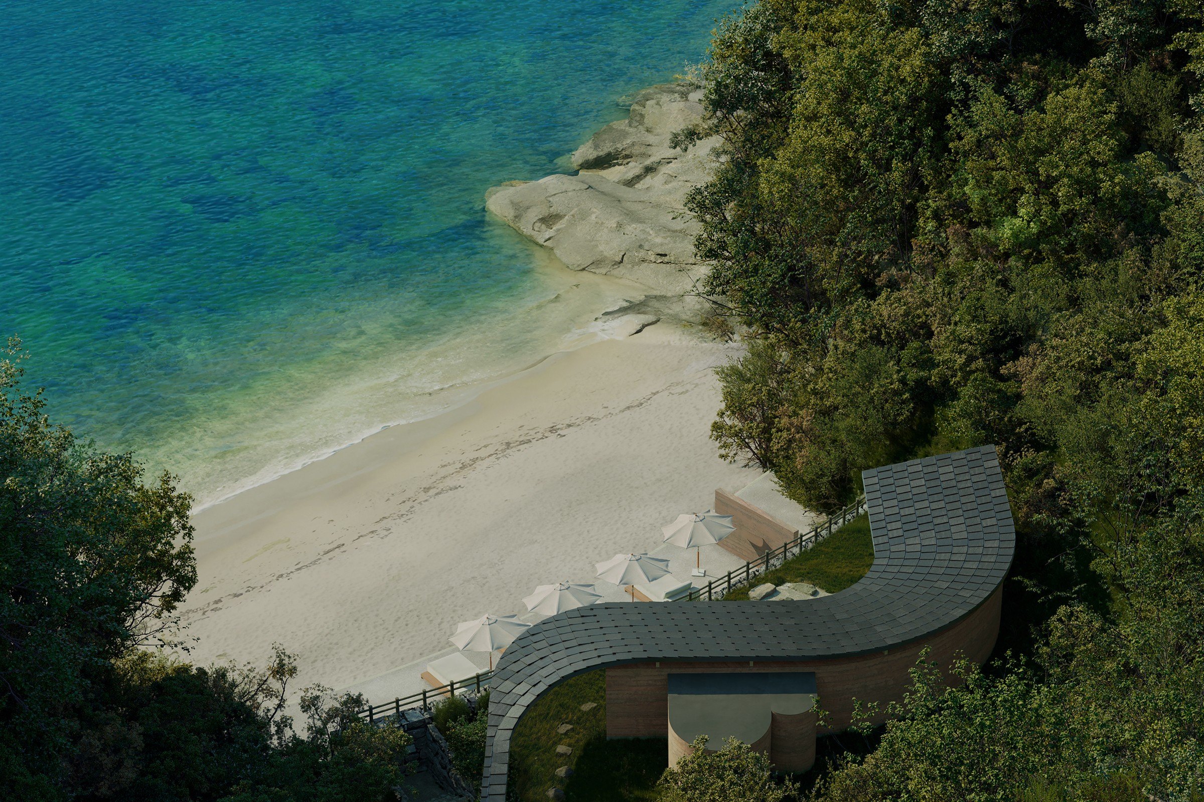 NOT A HOTEL SETOUCHI — 佐木島南西端のプライベートビーチと瀬戸内海