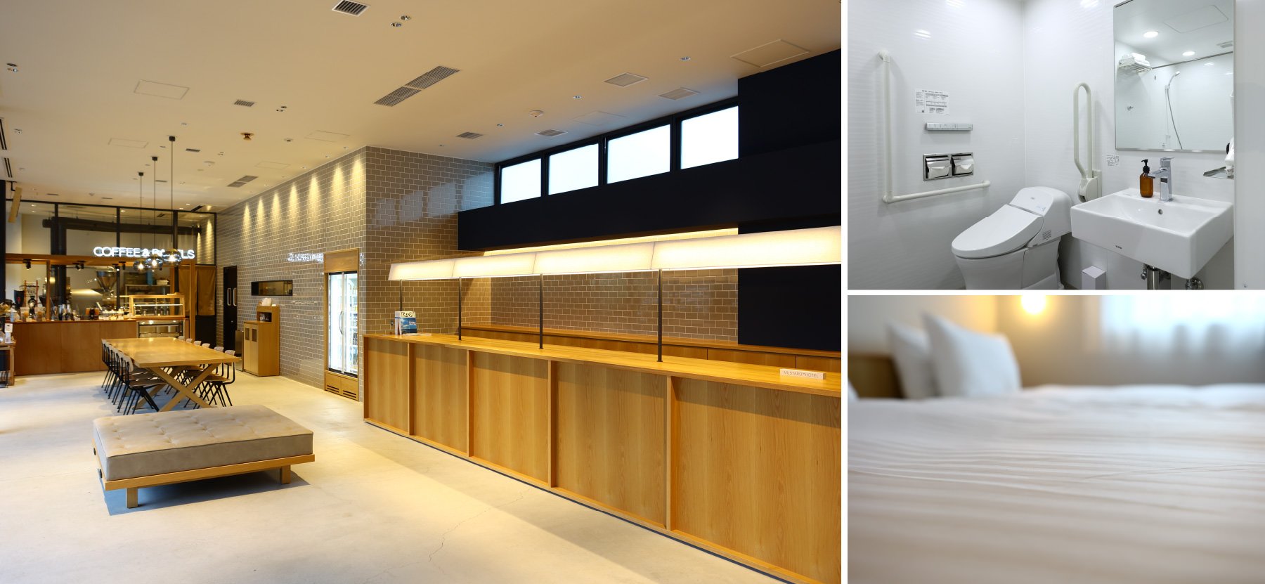 MUSTARD HOTEL SHIMOKITAZAWA — 下北沢線路街 · ジェネラルデザイン設計のロビー