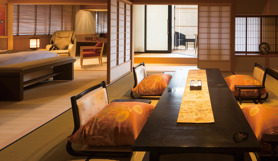たちばな四季亭 — 加賀市 山代温泉・万松園通り / 全館桐無垢の床、明治元年創業の数寄屋の宿