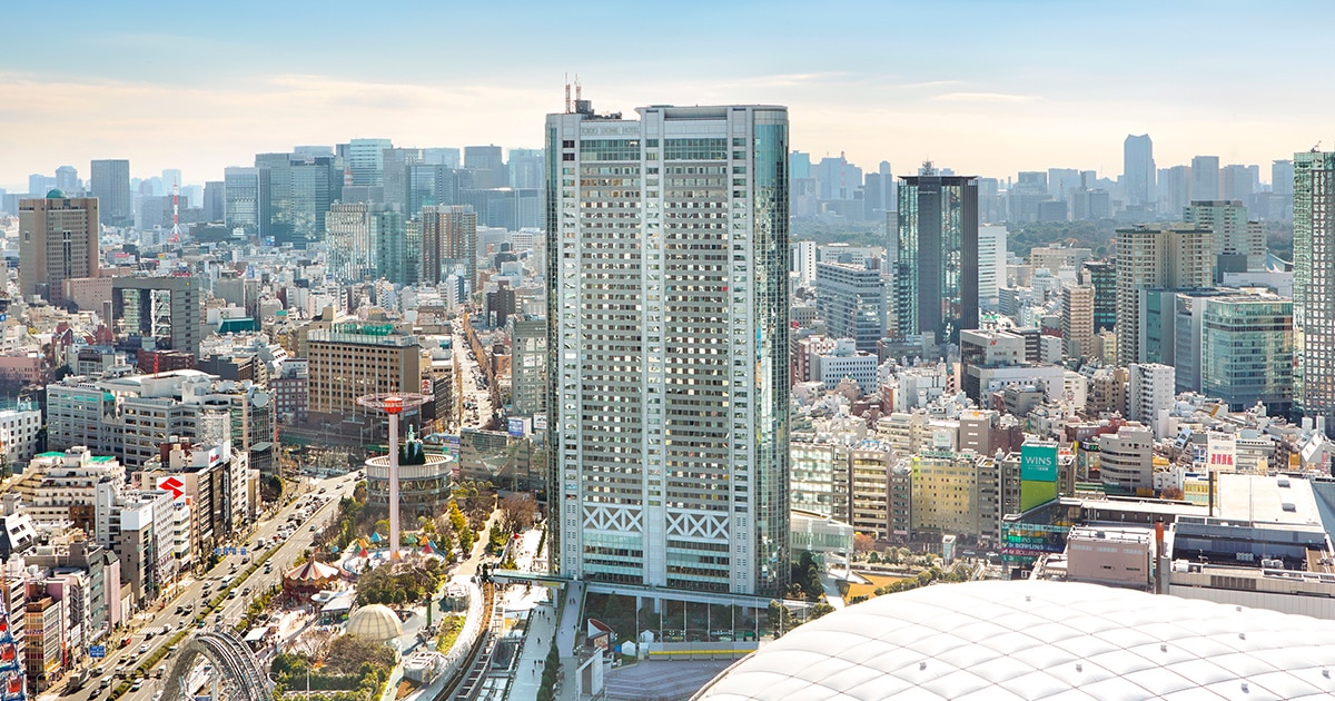 東京ドームホテル — 文京区後楽 · 東京ドームシティにそびえる地上43階建ての高層タワー